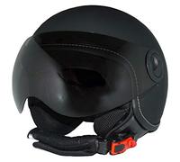 protectWEAR Casque Moto Jet H730, Noir Mat, Taille S