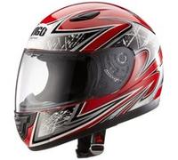 Protectwear Casque moto pour enfant, rouge/argenté, SA03-RT, Taille: 2XS / Youth M (50/51 cm) Rouge G