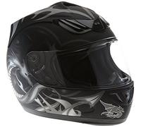 protectWEAR - Noir Design casque de moto H-510-11 dragon - S