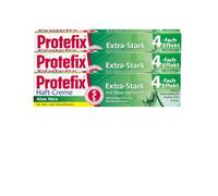 Protefix Lot de 3 tubes de crème adhésive à l'aloe vera extra forte avec adhérence humide 40 ml