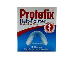 Protefix Lot de 30 coussinets adhésifs transparents pour mâchoire inférieure, alginate de sodium, fibre de viscose, fibre de polypropylène, adhésif dentaire
