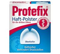 Protefix Lot de 30 coussinets de dentier pour la mâchoire supérieure en Natriumalginat Blanc, Prothèses dentaires