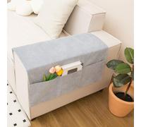 Protège Accoudoir Canapé Imperméable Anti-Rayures(05 ice blue) | Polyester ferme, lavable machine, installation glissée, protège pour usure, 60x110cm taille unique