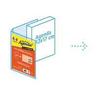 Protège-agenda - Exacompta - 12x17 cm - Souple - Orange et jaune - Mixte