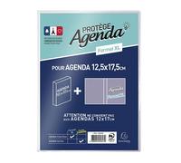 Exacompta Protège-agenda Format journalier Plastique transparent XL 12,5×17,5 cm