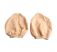 Protège Appuie-tête Tissu Extensible 24x26cm Protège Appuie-tête | Tissu doux respirant, installation élastique , lot de 2 , couleur beige neutre, universel