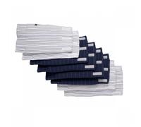 Protections De Barreaux De Lit En Coton Bleu/blanc TU