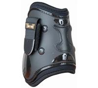Protège-boulets pour cheval coque et cuir T de T Noir S