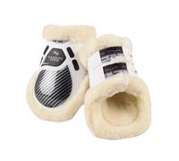 Protège-boulets pour cheval en laine Premier Equine Carbon Pro Techno Blanc L
