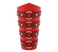 Protège-bras de soldat avec trou réglable - Brassards médiévaux pour homme - En polyuréthane - Avec boucle ronde - Protège-poignet pour adulte - Pour patinage et patinage - Pour femme