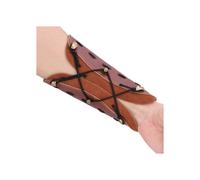 Protège-bras de tir à l'arc réglable en cuir VGEBY - Blanc - Tir à l'arc