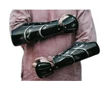 Protège-bras médiéval en acier - Paire de brassards de reconstitution LARP - Costume cosplay Halloween