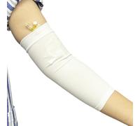 Protège-bras PICC Line - Housse de coude respirante pour soins infirmiers, convient pour un tour de bras de 22,9 à 35,6 cm, blanc, 4 pièces