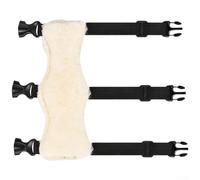 Protège-bras pour entraînement cible, confortable, réglable en laine et cuir, absorption des chocs, convient à la main gauche ou droite, léger, beige, 21,5 x 8 cm, sangle à boucle sécurisée pour