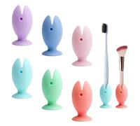 Protège Brosse à Dents Silicone 6PCS - Capuchon de Protection Coloré avec Ventouse pour Brosse à Dents - Étui Voyage Réutilisable pour Enfant Adulte Camping Famille