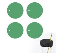 Protège-Buisson Anti-Drogue Scrunchies, Avec Orifice Pour Paille, Réutilisable et Lavable, Protège-Verre Universel pour Femmes Prévention des Drogues dans les Boissons (A)