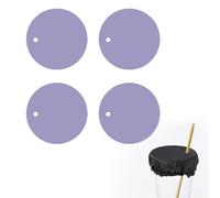 Protège-Buisson Anti-Drogue Scrunchies, Avec Orifice Pour Paille, Réutilisable et Lavable, Protège-Verre Universel pour Femmes Prévention des Drogues dans les Boissons (B)