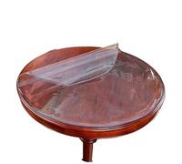 Protège-bureau transparent Tapis de table rond en PVC, nappe transparente et imperméable, motif cuisine, verre, tissu doux, tapis à manger tapis de bureau pour bureau, maison, école(Diameter70cm)