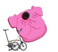 Protège-câble de vélo - Manchon de vélo de 5,2 cm, Couvercle de Fourche, Garde décorative en Forme de Visage de Chien avec Finition anodisée Rose Rouge ou Or galvanisé | Accessoire de Cyclisme