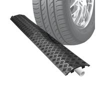 Protège Câble Sol - Rampe De Protection pour Câble Électrique - Goulotte De Sol Passe Cable, Rampe De Protection Cable, Bords Épaissis, Stable et Résistant À La Pression, Convient Bureaux et Parkings