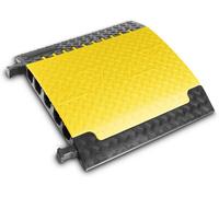 Protège-câbles Polyuréthane thermoplastique (TPU) noir, jaune DEFENDER by Adam Hall Defender 85500 Nombre de canaux: 5 Longueur 700 mm 1 pc(s)