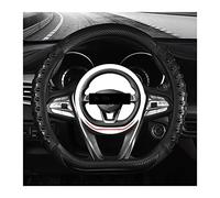 Protege Caches Volant Couverture pour Volant Voiture Housse Protection Voiture Course Anti-dérapant 38cm Noir Rouge Couverture Intérieure Universelle(1)