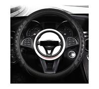 Protege Caches Volant Couverture pour Volant Voiture Housse Protection Voiture Course Anti-dérapant 38cm Noir Rouge Couverture Intérieure Universelle(2)