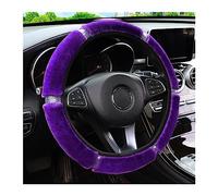 Protege Caches Volant Couverture Volant Voiture Couverture Protecteur Décoration Chaud Doux Peluche Strass Noir Rose Femmes Homme(5)
