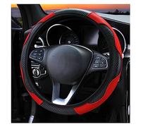 Protege Caches Volant Couverture Volant Voiture Fiber Carbone Décoration Automatique Appropriée 37-38cm, Housses Direction Cuir Antidérapantes Respirantes(2)