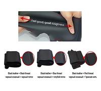 Protege Caches Volant Couverture Volant Voiture Noire en Cuir Noir Cousue Main pour BMW pour Sport pour M3 pour E90 pour E91 pour E92(3)