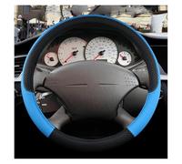 Protege Caches Volant Housse Volant Voiture Cuir PU, 9 Couleurs, Antidérapant, Accessoires Automobiles Intérieurs pour Ford pour Focus MK1(Bleu)