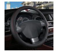 Protege Caches Volant Housse Volant Voiture Cuir PU Antidérapant 9 Couleurs pour Ford pour Focus 2 MK2, pour Focus 3 MK3, Accessoires Automobiles D'intérieur(Le Noir)