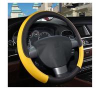 Protege Caches Volant Housse Volant Voiture Cuir PU Antidérapant 9 Couleurs pour Ford pour Focus 2 MK2, pour Focus 3 MK3, Accessoires Automobiles D'intérieur(Jaune)