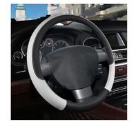 Protege Caches Volant Housse Volant Voiture Cuir PU Antidérapant 9 Couleurs pour Ford pour Focus 2 MK2, pour Focus 3 MK3, Accessoires Automobiles D'intérieur(Blanc)