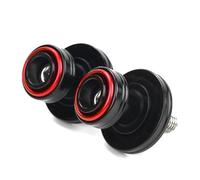 Protège Cadre De Moto pour Yamaha MT09 MT-09 SP Axe Roue Moto Fourche Protection Contre Les Chocs Cadre Coulissant Bobines Bras Oscillant Vis Support M6(Red-B)