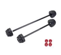 Protège-Cadre Moto Compatible avec Ducati pour Hypermotard 950 939 1100 820 821 Coussinet D'essieu De Roue Avant Arrière Curseur Anti Collision Accessoires De Moto(Red,1 Pair)