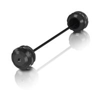 Protège-cadre moto Compatible Avec Yamaha Pour YZF-R3 2015-2024 Curseurs Fourche Roue Avant Arrière Moto Capuchon Protection Contre Les Chocs(Black,Front)