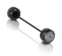 Protège-cadre moto Compatible Avec Yamaha Pour YZF-R3 2015-2024 Curseurs Fourche Roue Avant Arrière Moto Capuchon Protection Contre Les Chocs(Metallic,Rear)