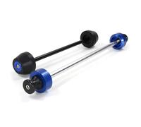 Protège-cadre moto Compatible Avec Yamaha Pour YZF R7 2022-2023 Axe De Roue Avant Arrière Fourche Curseur Protection Support De Moto Vis Bobines De Bras Oscillant(Blue)