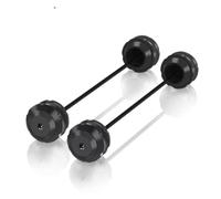 Protège-cadre moto Pour Z650 2017-2024 Pour Z650RS 2023 2024 Pour Z800 2012 2013 2014 2015 2016 Moto Avant Arrière Essieu Fourche Crash Sliders Protecteur Chute Pad(Black)