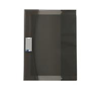 Viquel Strong Cover - Protège cahier 17x22 transparent en plastique gris - Qualité supérieure - Dos renforcé - Avec rabats marque-pages