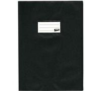 APLI Protège-cahier PVC opaque noir grain cuir 24 x 32 cm ép. 19/100ème