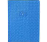 Calligraphe Protège-cahier 72412AMZC Grain losange Bleu 24x32 cm 18/100ème Porte-étiquette PVC opaque