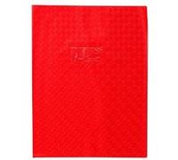Protège-cahier - 24x32cm - Rouge - Polypro - Motif losange - Résistant