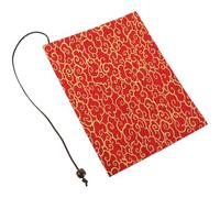 Protège Cahier A5 en Tissu Rouge, Couverture de Livre Pratique