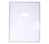 Grand protège cahier - 24x32cm - Transparent - Avec porte étiquette G