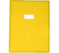 Calligraphe Protège-cahier 73404AMZC Cristalux Jaune 24×32 cm PVC 22/100ème avec porte-étiquette