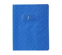Calligraphe Protège-cahier 72012AMZC – Grain losange PVC opaque 18/100ème 17x22cm Bleu porte-étiquette