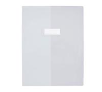 Protège-cahier elba standard pvc cristal 20/100e rabat a4 210x297mm incolore