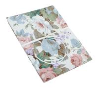 Protège-cahier en Tissu Rose, Couverture Réutilisable pour A5 | Cahiers D’exercices et Journaux, Usage Maison ou Classe, Style Délicat, Aide à Retrouver les Livres